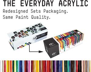 Juego de tubos de 22ml, juego de pintura acrílica, 48 colores, pintura acrílica no tóxica para niños, pinturas acrílicas de Ámsterdam - Product Image 3