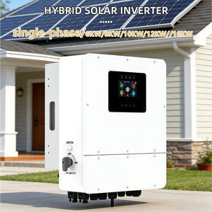 Nouvel onduleur solaire 6 kW IP65 Garantie 5 ans Entrée PV 6000 Wp Monophasé sur onduleur hybride Prix onduleur solaire hybride MPPT - Product Image 1