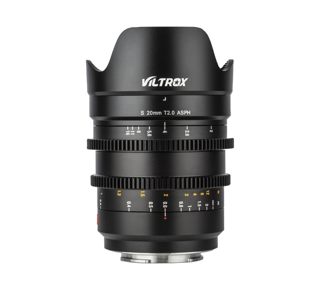 Viltrox S 20mm T2.0 FE Prime Cinematic MF Wide Lens for Sony E-mount Camera