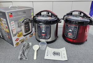 <span class=keywords><strong>Olla</strong></span> <span class=keywords><strong>a</strong></span> Presión Eléctrica Hoffmans, Oferta Especial África, 14 en 1, Acero Inoxidable, 6.5L, 1200W, Temporizador Digital, Esencial para la Cocina Casera - Product Image 5