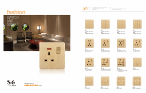 16A PC chuyển đổi ánh sáng điện anh tiêu chuẩn nhà máy ODM/OEM blalck chải lớn đẩy Bảng điều chỉnh 4 gang <span class=keywords><strong>1</strong></span>/2 cách tường chuyển đổi 86*86 Mét - Product Image 6