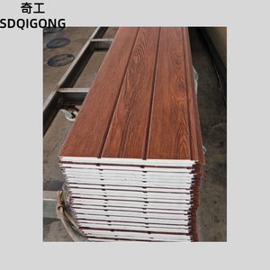 Pannello Sandwich in Acciaio Zincato PU 16/20mm con Motivo a Mattoni Intagliati <span class=keywords><strong>per</strong></span> Rivestimento Esterno in Edilizia - Product Image 4