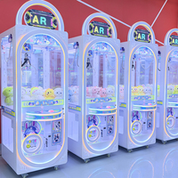 Mesin Cakar Arcade Logam & Plastik Ukuran Penuh Kustom dengan Penerima Koin, Dukungan Bahasa Inggris, Kit Perakitan Cakar Hadiah