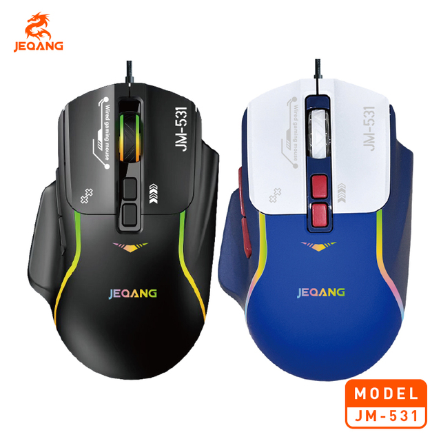 7D USB Gaming Mouse with Optical Sensor RGB Backlit Ergonomic Design Wired for Both Hands Laptops & Computers in Stock