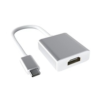 USB 3,1 Tipo C Macho Thunderbolt 3 Compatible con HDMI Adaptador hembra para Pro 2017 Imac 4K Cable de audio en caja