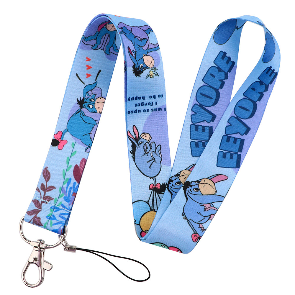 Wholesale Lanyards Cute Cartoon Yellow Bear Tiger Pig Design Lanyard Phone Card Neck Anti Lost Strap Promotional Gift Lanyards Image 3
