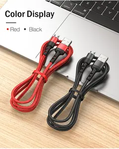 Ready to ship Micro Usb Type C 3A Fast Charging Nylon Braided Usb Data Cable For iPhone charger For Samsung Mobile Phone