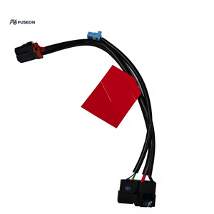 Faisceau de câblage personnalisé pour capteur automobile avec fonction de détection de court-circuit, connecteur cyan-blanc, OEM 12V 24V - Product Image 3