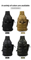 Sac à dos tactique de pêche personnalisé en polyester imperméable MOLLE pour la randonnée, le camping, avec porte-canne et rangement multi-poches pour matériel de pêche