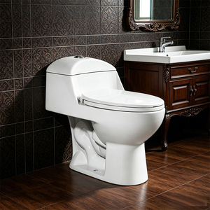 Inodoro de una pieza con sifón en S para baños, económico, de gran venta en Sudamérica - Product Image 3