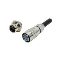 Connecteur Électrique d'Aviation de Haute Qualité YS2-14, Boîtier en Cuivre Type Tuyau à Boucle 2-7 Broches, Prise Mâle et Fiche Femelle