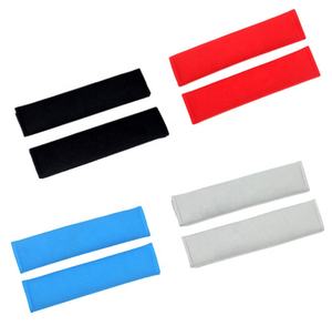 2 çift peluş nefes bebek emniyet kemeri yastık omuz pedi Set araba emniyet emniyet kemeri kapağı çocuklar için - Product Image 4