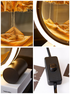 Đèn bàn cát động 3D hiện đại, xoay 360 độ, bán chạy, trang trí nội thất - Product Image 5