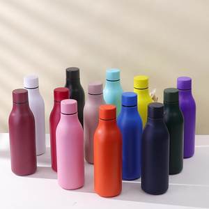 Vente en gros de nouvelles bouteilles en acier inoxydable avec petite bouche thermos peinture caoutchouc <span class=keywords><strong>tasse</strong></span> d'eau pour sports de plein air - Product Image 2