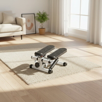Mini stepper elliptique silencieux à faible impact Lingxi, portable, pour la maison, tonificateur de jambes, écran LCD, multifonctionnel, cardio, musculation, ABS