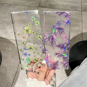 เคสโทรศัพท์มือถือพิมพ์สองชั้นลายดอกไม้ด้วยไฟฟ้าความโปร่งใสสูงสำหรับ <span class=keywords><strong>Samsung</strong></span> S25 S24 S23 S22 Plus - Product Image 3