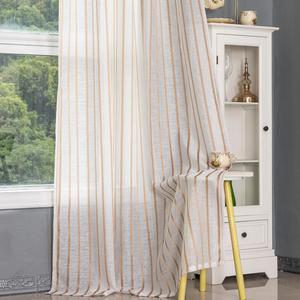 <span class=keywords><strong>Rideau</strong></span> Moderne en Jacquard à Rayures Verticales <span class=keywords><strong>Blanc</strong></span> <span class=keywords><strong>Beige</strong></span>, <span class=keywords><strong>Voilage</strong></span> Filtrant la Lumière à Rayures Dorées, 100% Polyester Ignifuge - Product Image 3