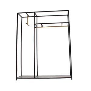 Vente <span class=keywords><strong>en</strong></span> gros de vêtements cintre noir <span class=keywords><strong>chevalet</strong></span> <span class=keywords><strong>en</strong></span> métal boutique de vêtements présentoir de magasin présentoir de magasin - Product Image 4