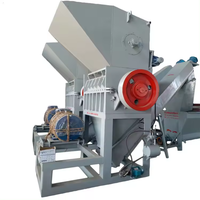 Broyeur de grande capacité pour bouteilles PET, films PP, PE, PVC et plastiques, avec protection contre les surcharges, pour ligne de lavage PET