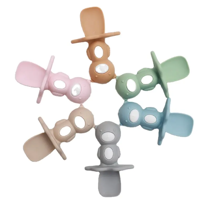 Groothandel Modern Design Siliconen Babylepels Anti-Choke Led Spenen Voor Kinderen Van 0-12 Maanden