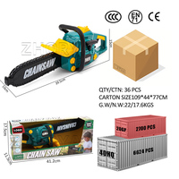 Juego de Herramientas de Juguete de Simulación Zhorya con Sonido Realista, Juego de Herramientas de Bricolaje para Niños, Motosierra