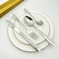 Utensílios de cozinha de aço inoxidável, conjunto de talheres em branco um logotipo personalizado besteck colher garfo de jantar faca de aço inoxidável