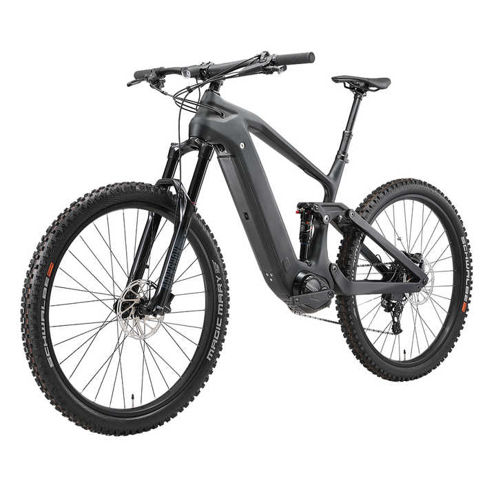 Carbon fiber electric mountain bike for adult Bafang motor 48V 500W fat