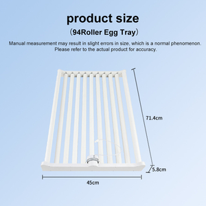 Plateaux à œufs en plastique OEM&DEM 78-94, plateau à œufs automatique à 70 rouleaux, en vente - Product Image 3