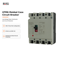 Disjoncteur à boîtier moulé NIRCEE GTM6 250A 3P 400V AC MCCB 35kA, capacité de coupure ultime pour assemblage de tableau de distribution