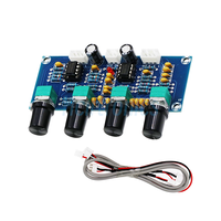 XH-A901 NE5532 Papan Tone Preamp Pre-amp dengan Penyesuaian Volume Treble Bass Pengontrol Nada Pre-amplifier untuk Papan Amplifier