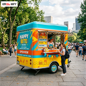 DOT CE Square Trailer Fully Equipped For Soft Serve <b>Machine</b> Ice Cream Hot Dog Fast Business Food Truck - Product Image 5