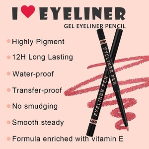 Crayon Eyeliner Gel Imperméable Personnalisé Longue Tenue Anti-Bavures Noir Mat Produit de Maquillage Cosmétique Beauté - Product Image 3