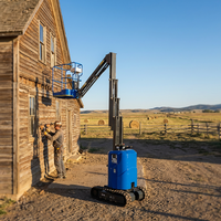 Plateforme de travail aérienne verticale électrique mini, certifiée CE, à mât vertical autopropulsé, à vendre