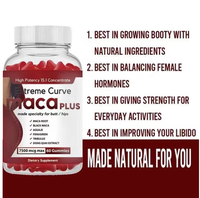 Fabricant Maca Plus Gummy pour l'augmentation et le raffermissement des fesses, des cuisses et des hanches, favorisant des courbes BBL, bonbons gélifiés