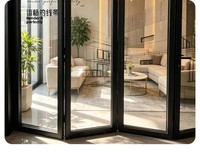 Porte pliante pour balcon, porte pliante en aluminium, porte coulissante pliante, porte coulissante en verre, porte accordéon, portes pliantes, portes bi-pliantes
