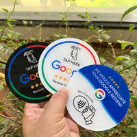 Individuell Bedruckte NFC-Tags 100mm 25mm NFC Social Media Telefon-Tags Wasserdichte Epoxy Google Review NFC-Platte