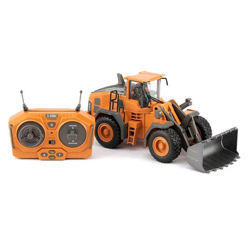 Remote Control Toys Car RC Dump Truck 1:20 Electric Construction Toys  Vehicle Bulldozer with Light Music RC Loader - Main Image