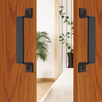 Manijas Rústicas de Estilo Industrial para Puertas Corredizas de Granja, para Cercas de Madera, Cobertizos y Garajes