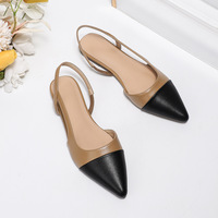 Chaussures Derby en cuir fendu pour femme, confortables et décontractées, couleur Tan, style Moto, semelle souple, pour la marche