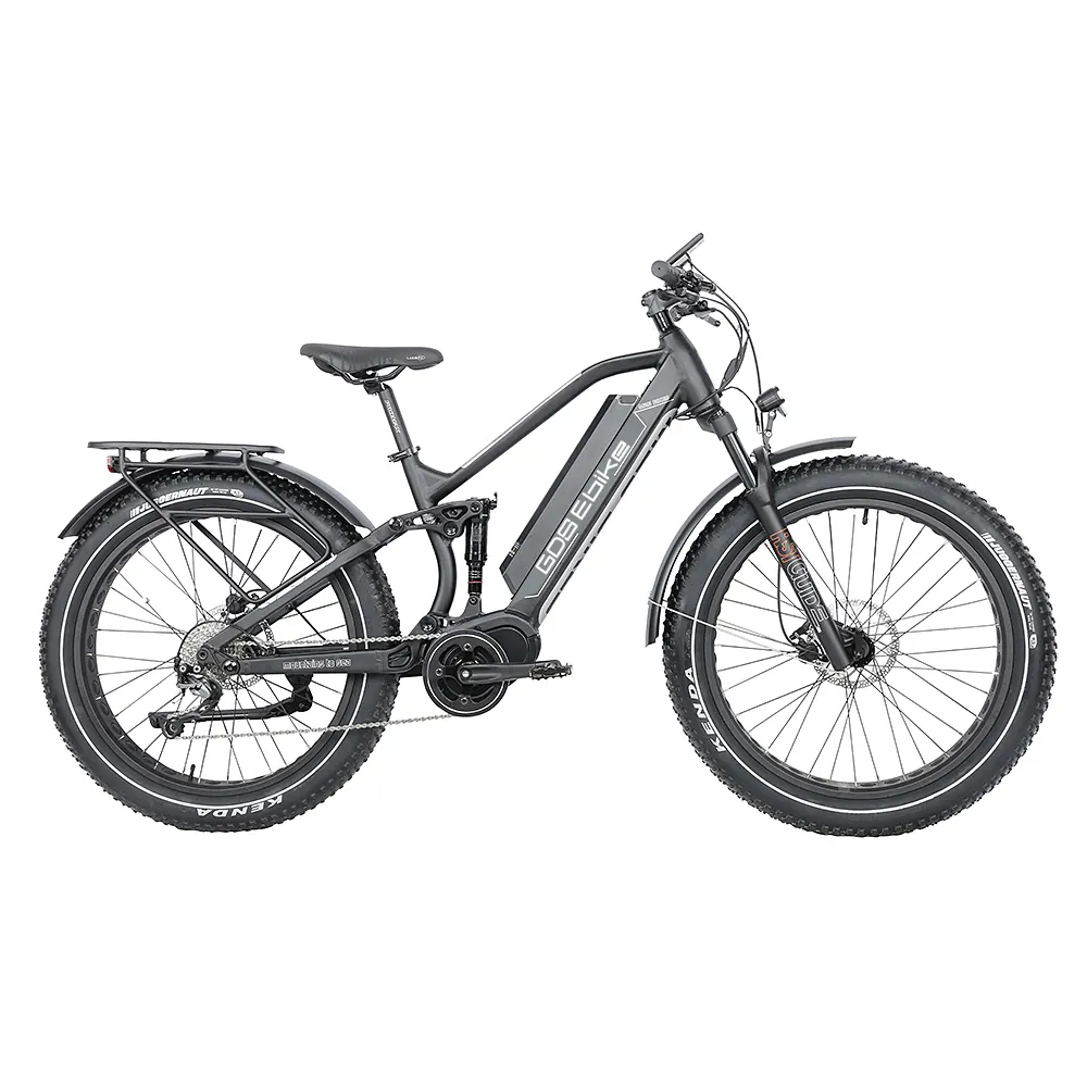 GDS EBIKE 특허 미국 E 자전거 1000w 48v 26 인치 MTB 성인 지방 타이어 전기 자전거 1000w Hubless E 자전거 Enduro Ebike