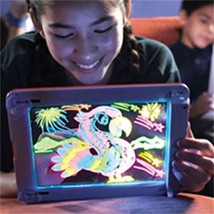 3d Children's Fluorescent Sketchpad Doodle Set Magic Light Drawing <b>Tablet</b> - Product Image 5