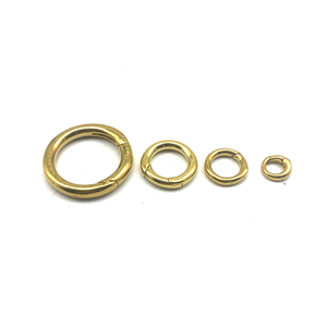 Anneau à ressort rond en laiton massif, connecteur à spirale ouverte pour sacs DIY, pendentifs et accessoires de quincaillerie artisanale - Product Image 2