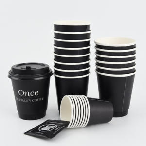 Cartón <span class=keywords><strong>Vasos</strong></span> Café Papel Taza <span class=keywords><strong>De</strong></span> Papel <span class=keywords><strong>Para</strong></span> Con Tapa Individual Doble Triple Pared Biodegradable Desechable Personalizado 6oz 8oz - Product Image 2