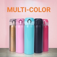 Top vendeur pas cher LOGO personnalisé Double paroi tasse isolée sous vide café thermos 500ml flacon en acier inoxydable bouteille d'eau
