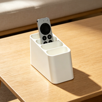 Boîte de rangement minimaliste pour télécommandes TV imprimée en 3D, options 2/3/4 emplacements, couleurs personnalisables, organisateur de bureau en gros pour la maison