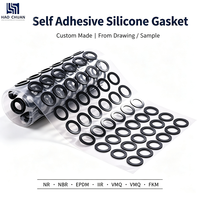 Joint en silicone auto-adhésif personnalisé, dureté Shore 30-70A, rond, antidérapant, pour base de balance analytique de précision