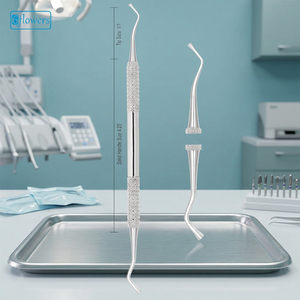 Instrument de remplissage dentaire sur mesure de qualité supérieure, pointe en acier inoxydable taille 1/1, manche solide 4,25 pouces, certifié CE - Product Image 3