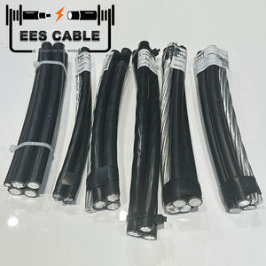 0,6/1kV ABC Cable Triplex <span class=keywords><strong>Hippa</strong></span> 6AWG Alambre de aluminio Cable aéreo incluido Cable de alimentación AAC Conductor AAC XLPE CABLE - Product Image 2