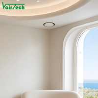 Válvula de Ventilación de Aire Moderna, de Plástico, Oculta, Invisible, Integrada, Ultrafina, sin Marco, con Salida de Aire en Forma de Disco