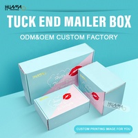 Boîtes d'expédition en carton ondulé écologiques et recyclables Huamao personnalisées pour les soins de la peau, le sérum, le vernis à ongles, la crème pour le visage, la crème pour les yeux